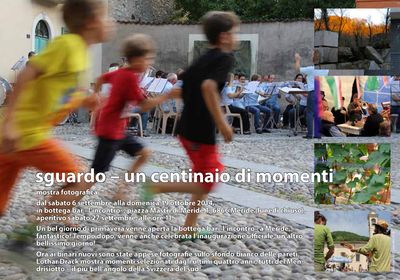 [Translate to Italienisch:] Einladungskarte für die Fotoausstellung im «L'incontro», Meride