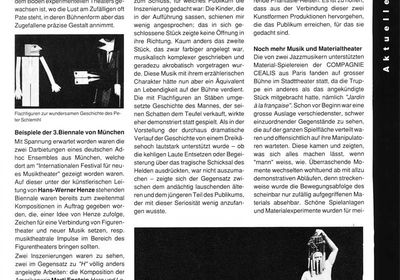 [Translate to Italienisch:] Artikel und Fotos für die Schweizer Zeitschrift «Figura» Nr. 1, März 1993